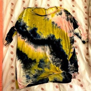 Tie Dye Mid Sleeve Shirt